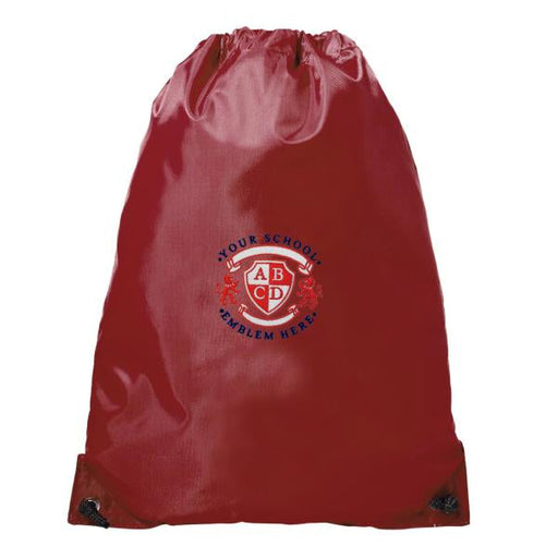 Drawstring PE Bag - Claret Drawstring PE Bag - Claret