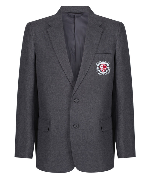 St Angelas Primary Boys Poly Blazer Grey main image 0