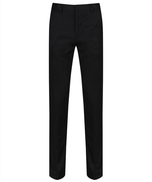 Senior Boys Slim Fit Trousers - Black Senior Boys Slim Fit Trousers - Black