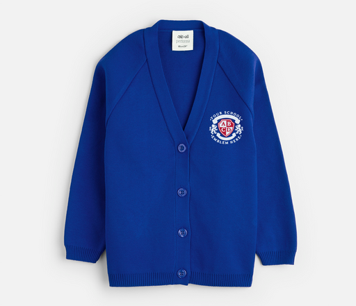 Knitted Cardigan - Royal Blue Knitted Cardigan - Royal Blue