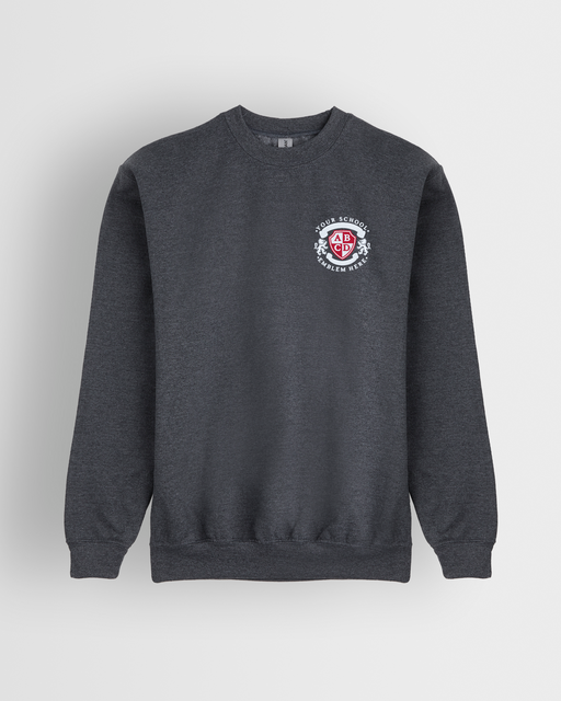 Round Neck Sweatshirt - Charcoal Round Neck Sweatshirt - Charcoal