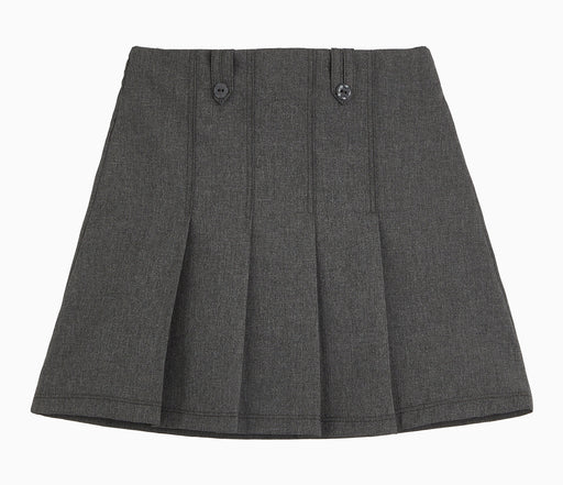 Junior Skirt - Flower Button - Grey Junior Skirt - Flower Button - Grey