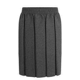 Box Pleat Skirt - Grey