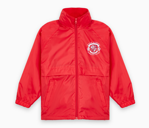 Microfleece Lined Jacket - Red Microfleece Lined Jacket - Red
