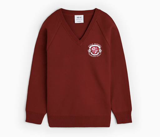 V-Neck Pullover - Burgundy V-Neck Pullover - Burgundy