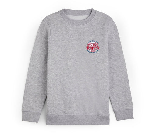 Round Neck Sweatshirt - Grey Round Neck Sweatshirt - Grey