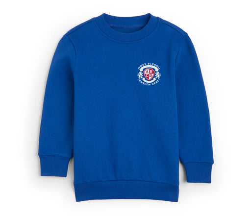 Round Neck Sweatshirt - Bright Royal Blue Round Neck Sweatshirt - Bright Royal Blue