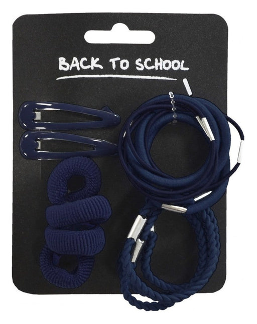 Small School Hair Set - Navy Small School Hair Set - Navy