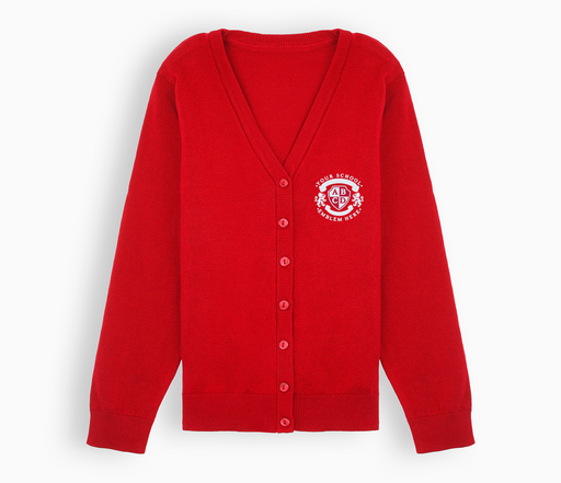 Lightweight Straight Edge Cardigan - Red Lightweight Straight Edge Cardigan - Red