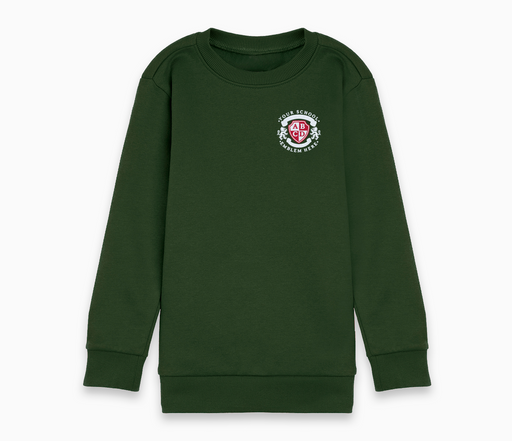 Round Neck Sweatshirt - Bottle Green Round Neck Sweatshirt - Bottle Green