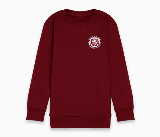 Round Neck Sweatshirt - Claret Round Neck Sweatshirt - Claret