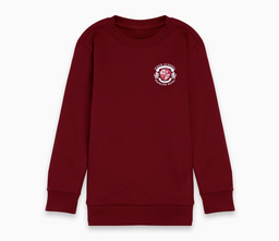 Round Neck Sweatshirt - Claret