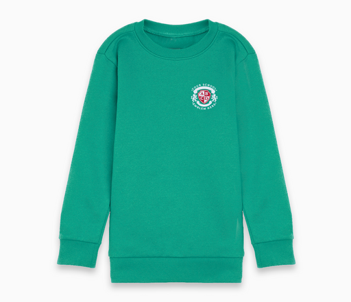 Round Neck Sweatshirt - Jade Green Round Neck Sweatshirt - Jade Green