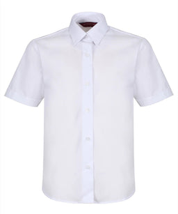 Girls Blouse Short Sleeve Two Pack - White