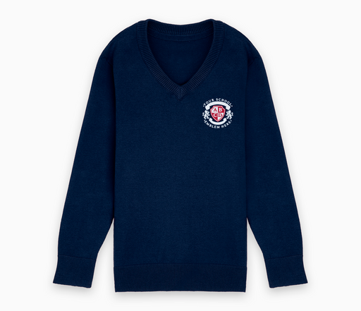 Lightweight V-Neck Cotton Jumper - Navy Blue Lightweight V-Neck Cotton Jumper - Navy Blue