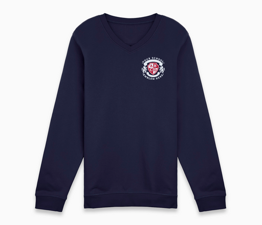 V-Neck Sweatshirt - Navy Blue V-Neck Sweatshirt - Navy Blue