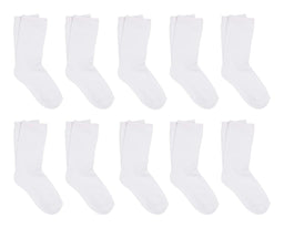 10 Pack Of Ankle Socks - White