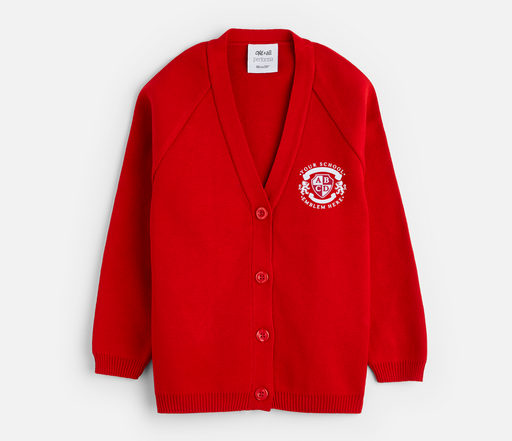 Knitted Cardigan - Red Knitted Cardigan - Red