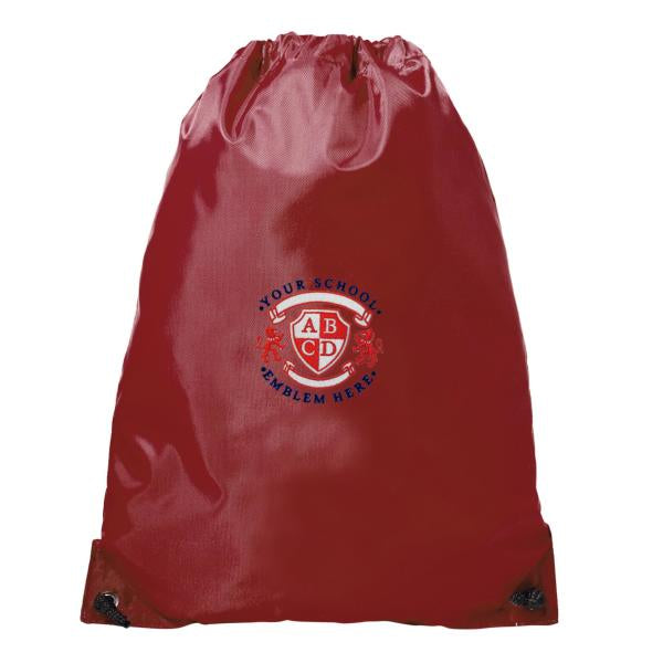 Drawstring PE Bag - Claret