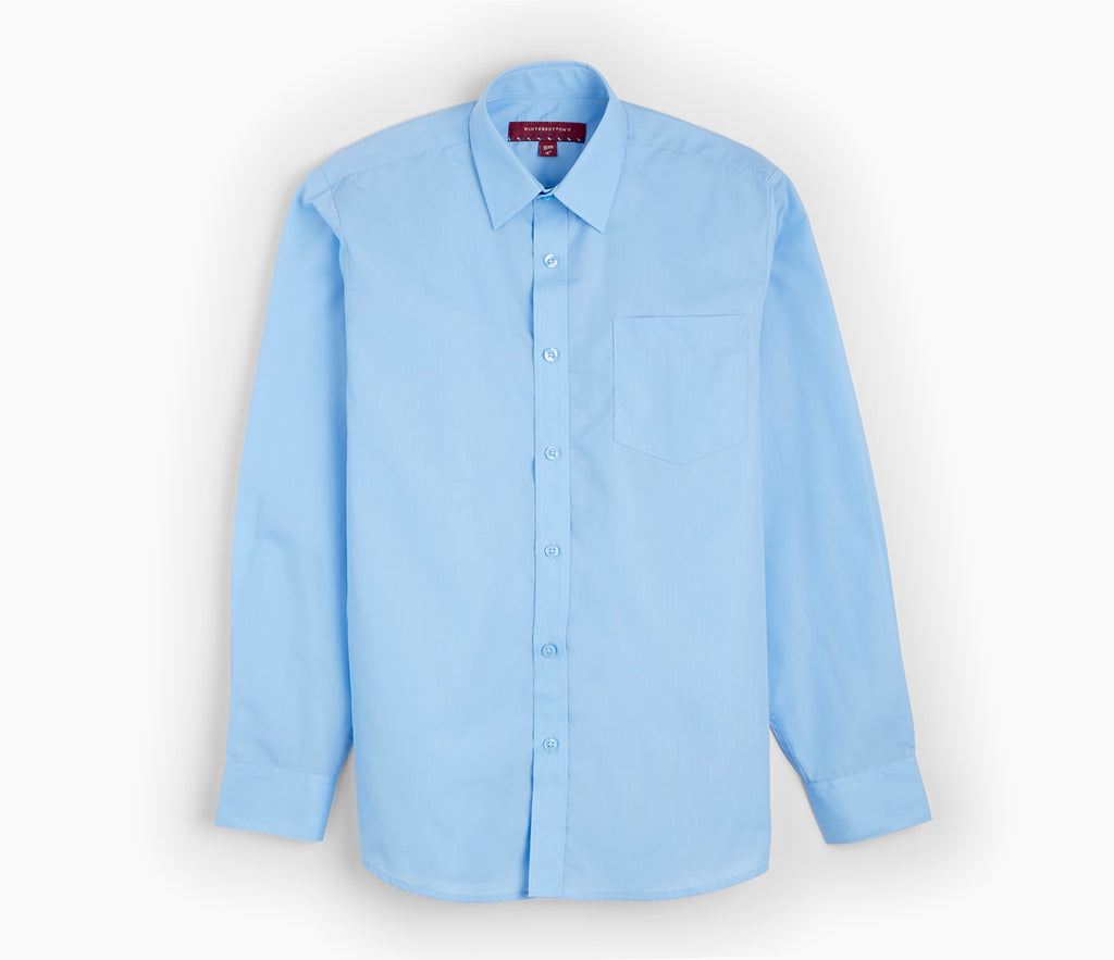Boys Shirt - Long Sleeved - Twin Pack - Blue