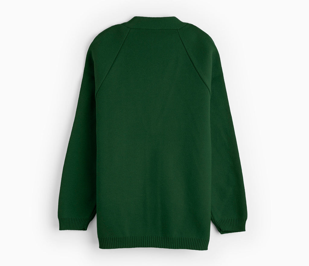 Knitted Cardigan - Bottle Green