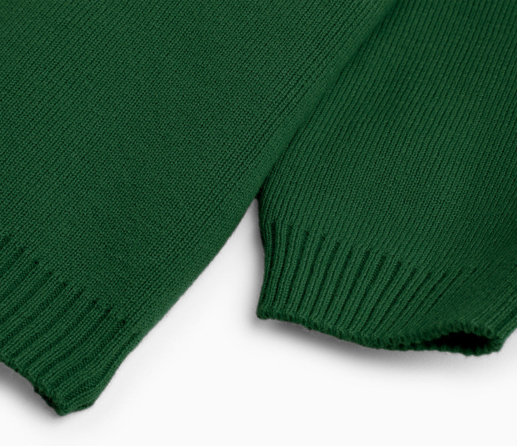 Knitted Cardigan - Bottle Green