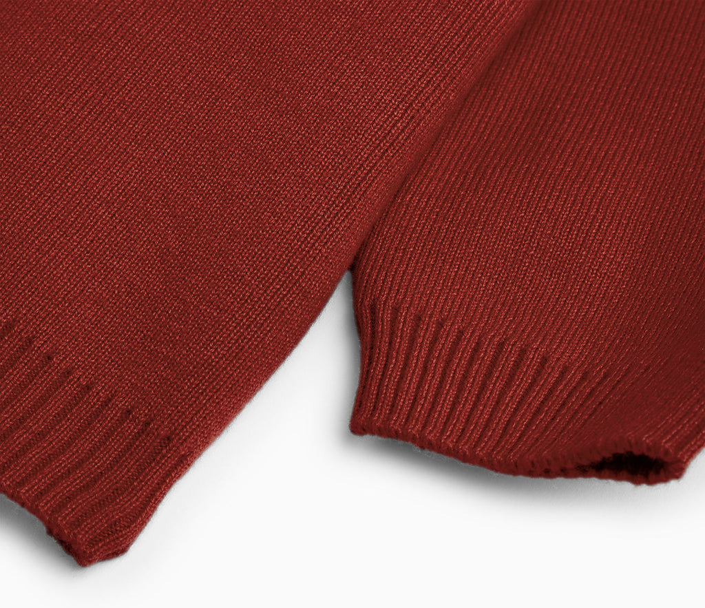 Knitted Cardigan - Burgundy