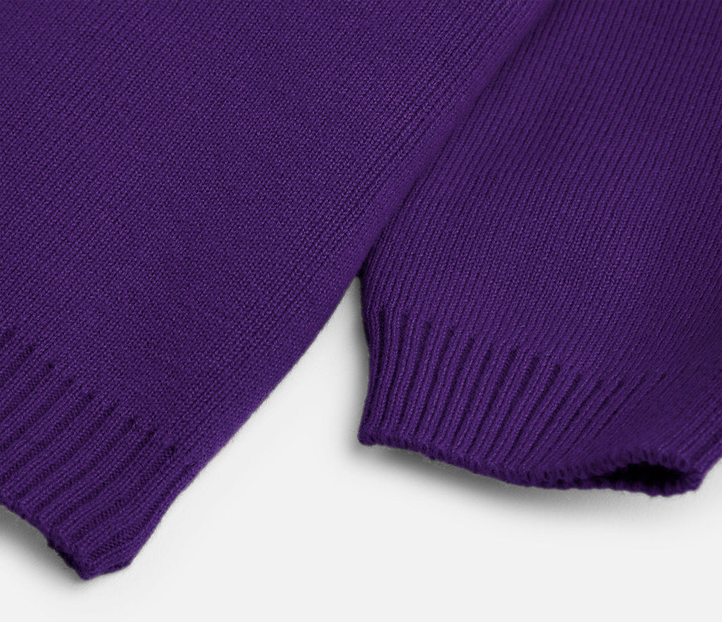 Knitted Cardigan - Purple