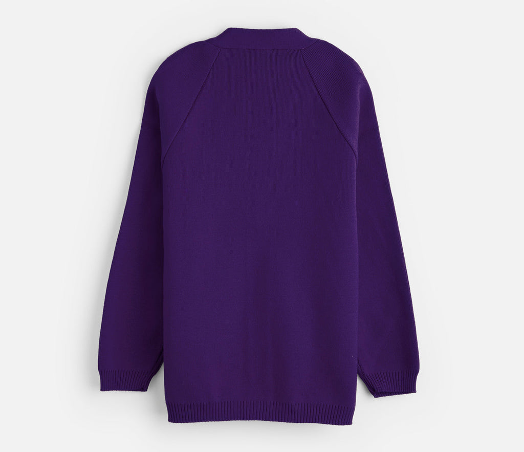Knitted Cardigan - Purple