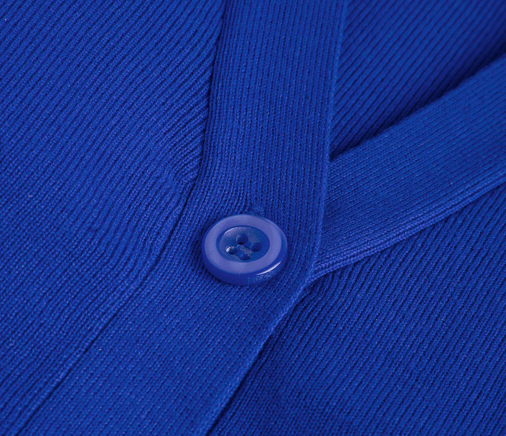 Knitted Cardigan - Royal Blue