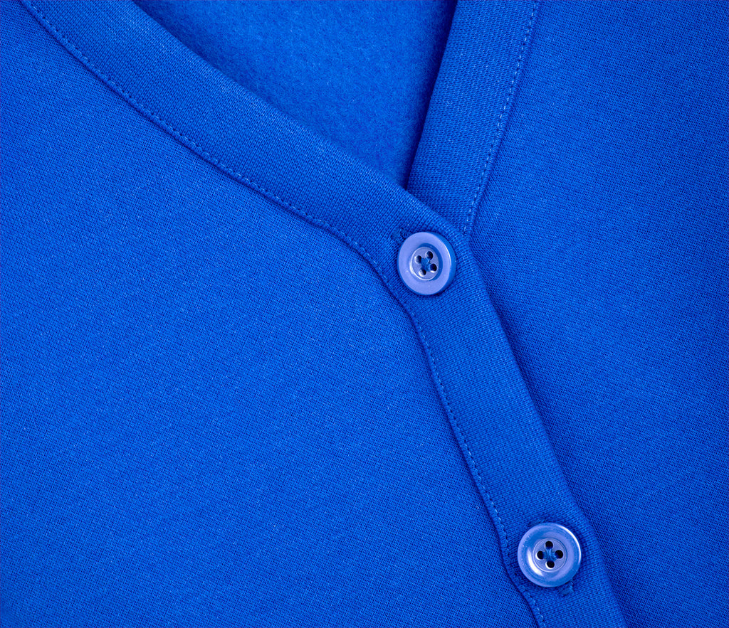Jersey Cardigan - Royal Blue