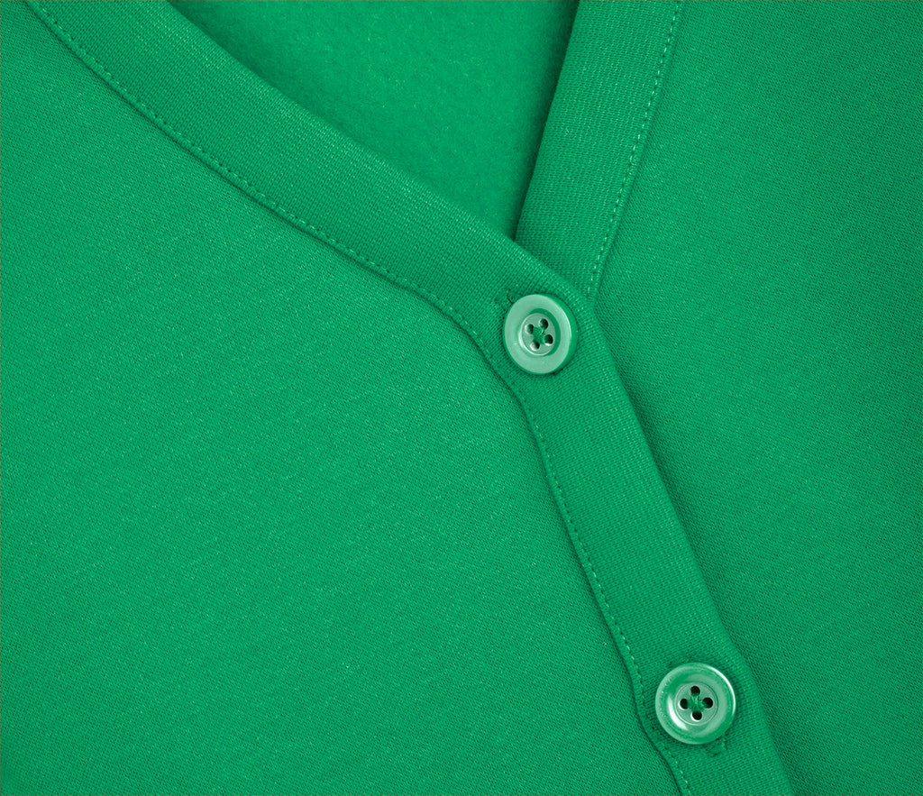 Jersey Cardigan - Emerald Green