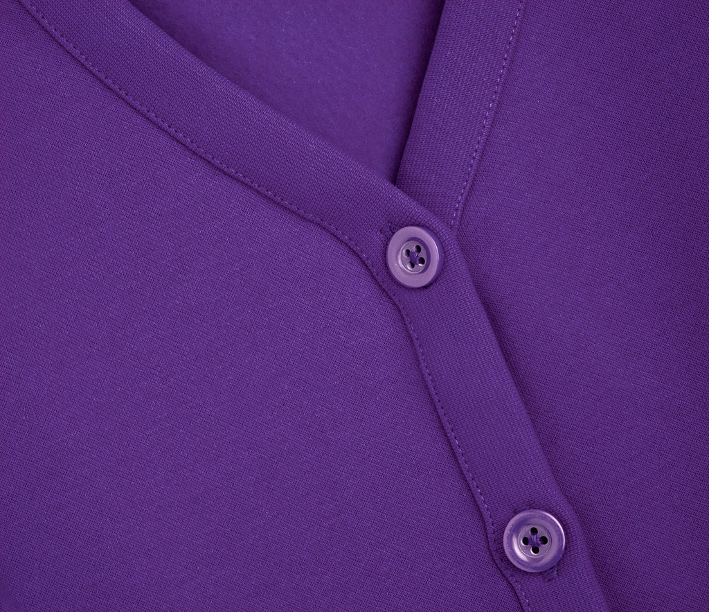 Jersey Cardigan - Purple