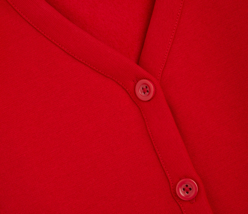 Jersey Cardigan - Red