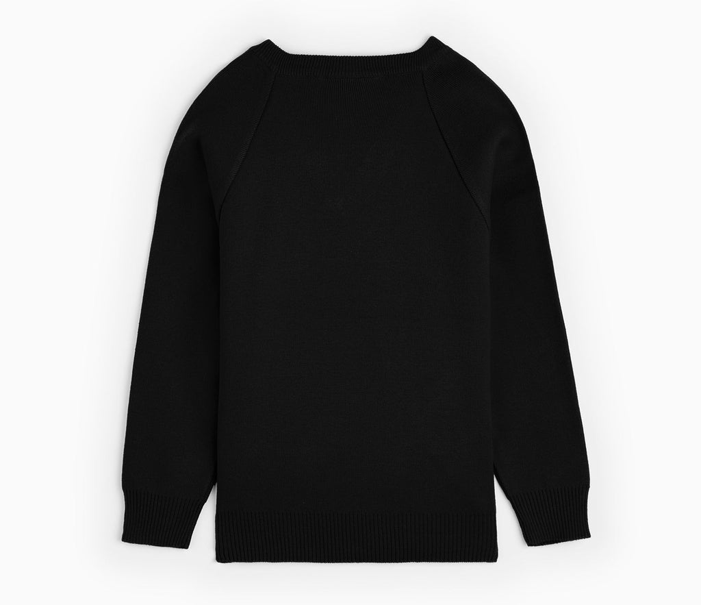 V-Neck Pullover - Black