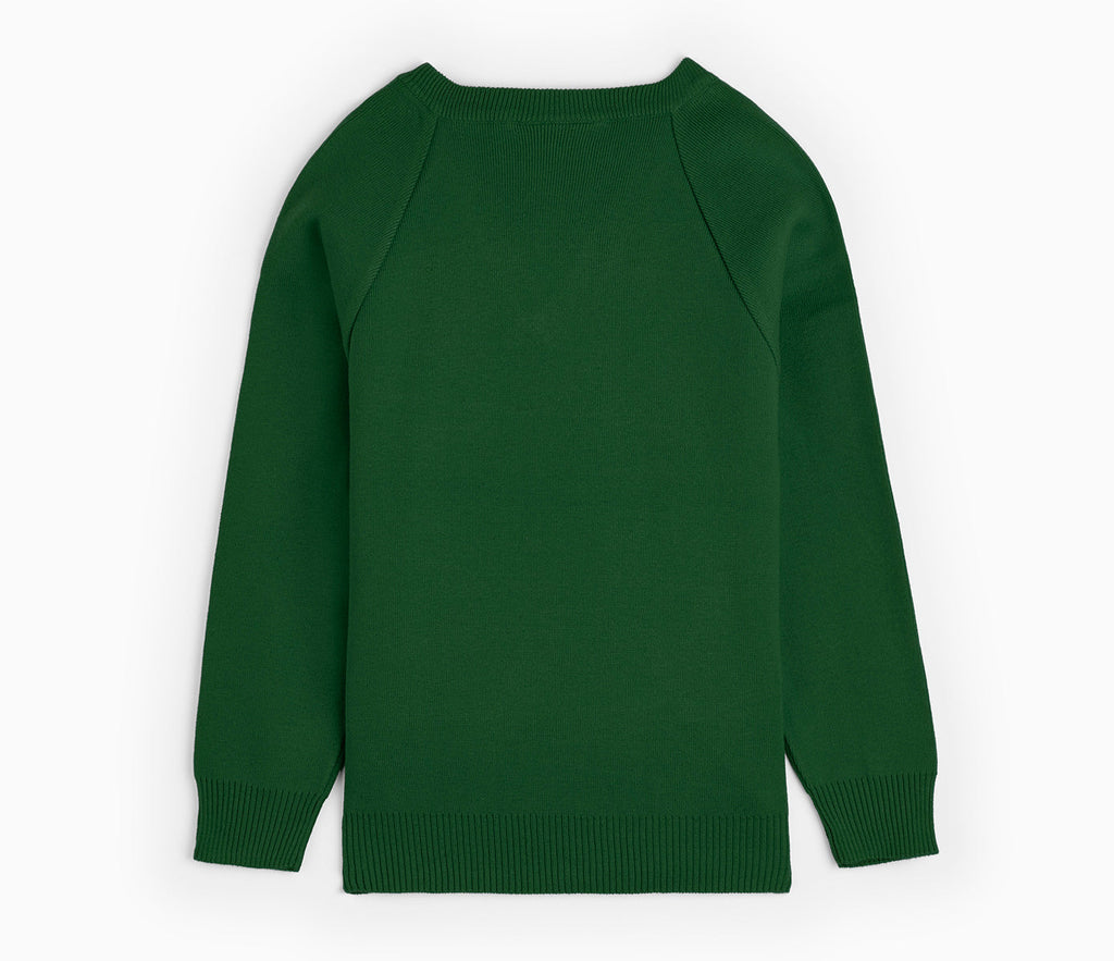 V-Neck Pullover - Bottle Green