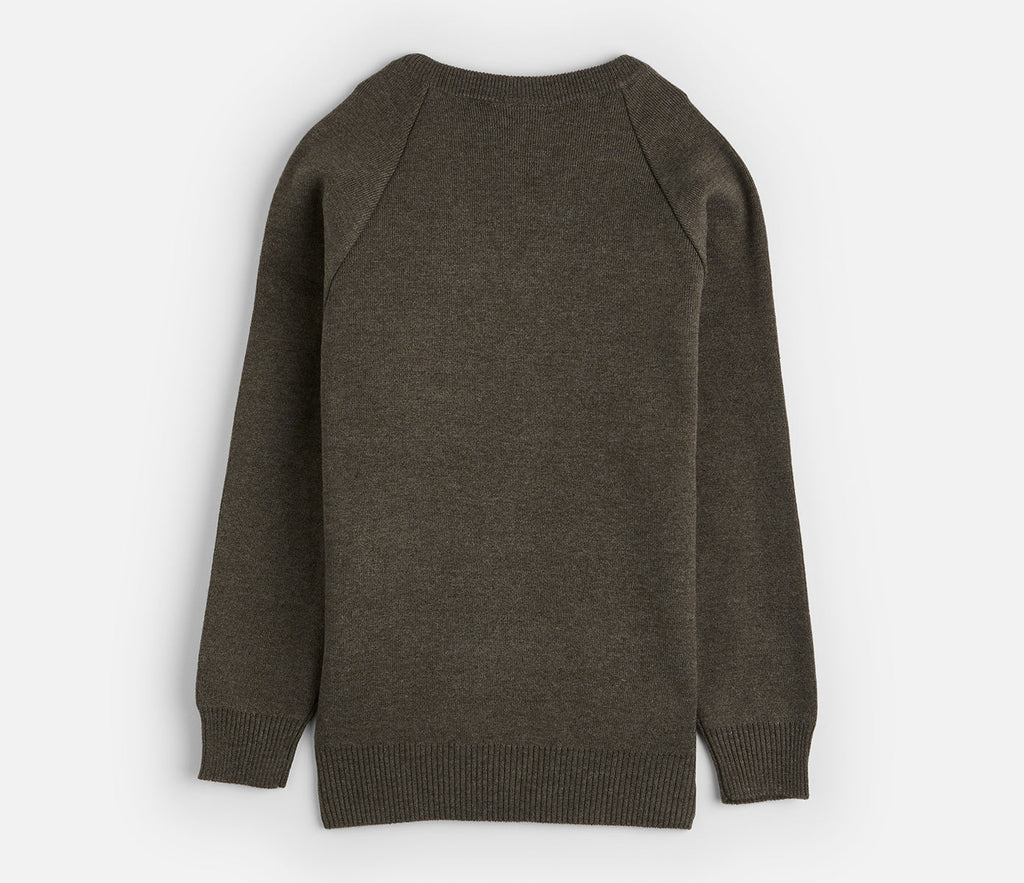 V-Neck Pullover - Grey