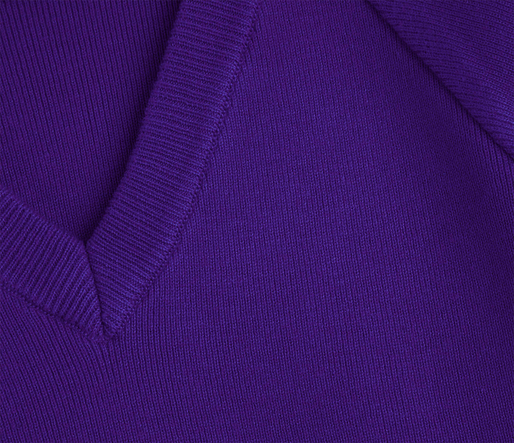 V-Neck Pullover - Purple