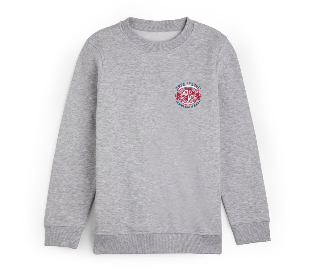 Round Neck Sweatshirt - Grey