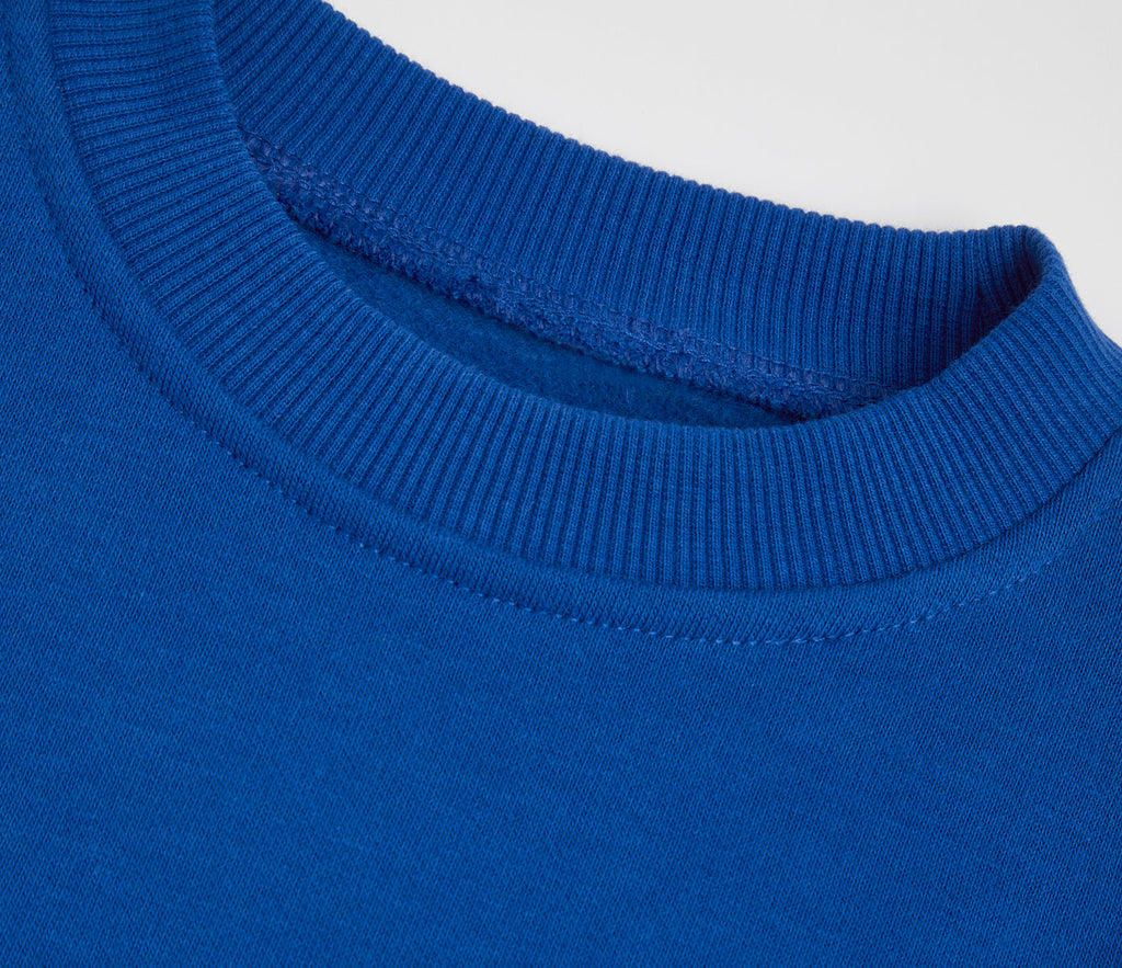 Round Neck Sweatshirt - Bright Royal Blue
