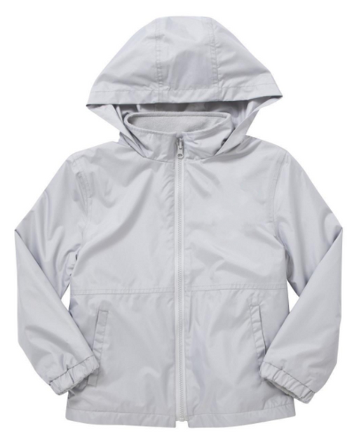Plain Reversible Fleece Jacket - Grey