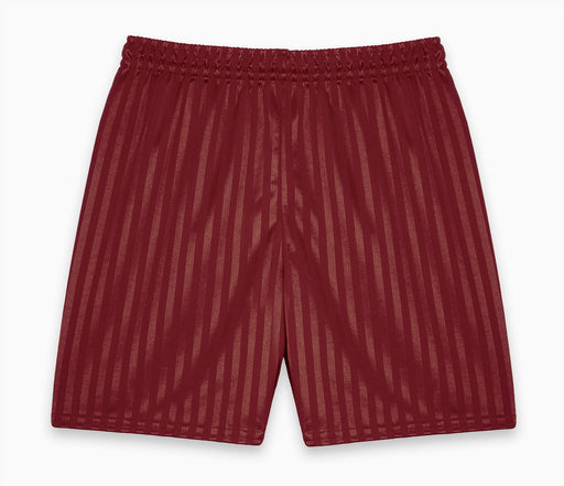 Shadow Stripe Shorts - Burgundy