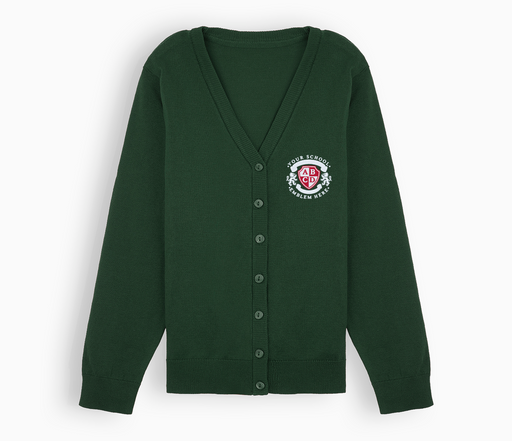 Lightweight Straight Edge Cardigan - Bottle Green