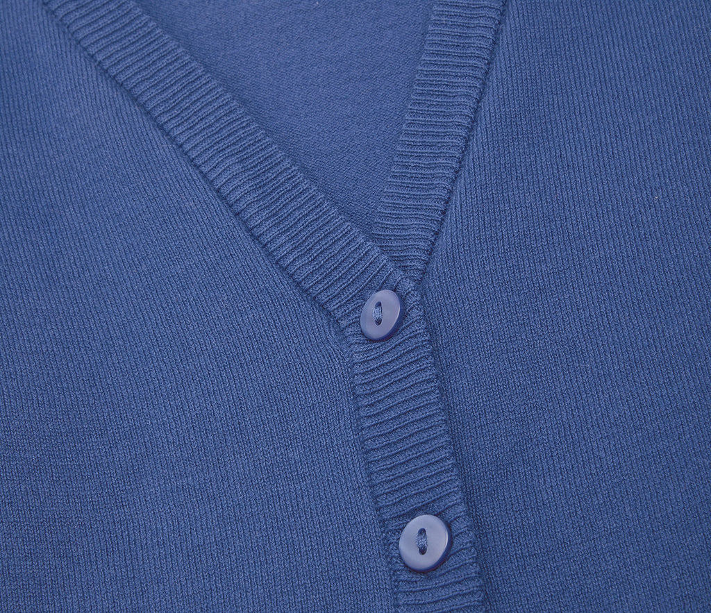 Lightweight Straight Edge Cardigan - Bright Royal Blue