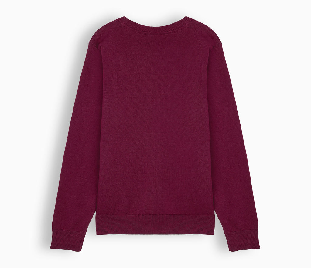 Lightweight Straight Edge Cardigan - Burgundy
