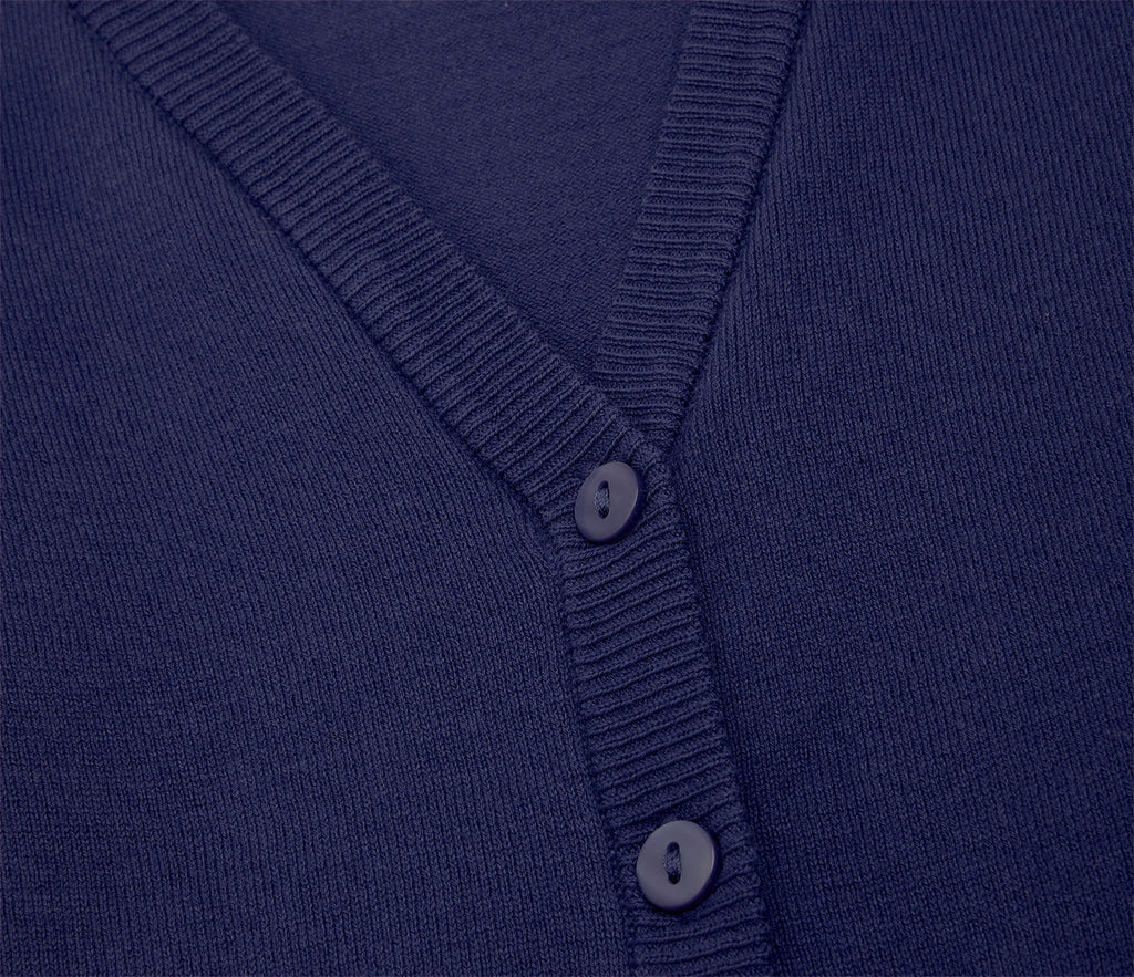 Lightweight Straight Edge Cardigan - Navy
