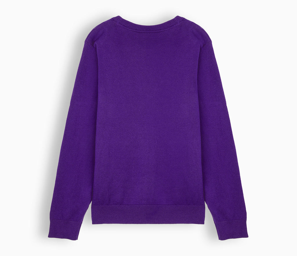 Lightweight Straight Edge Cardigan - Purple