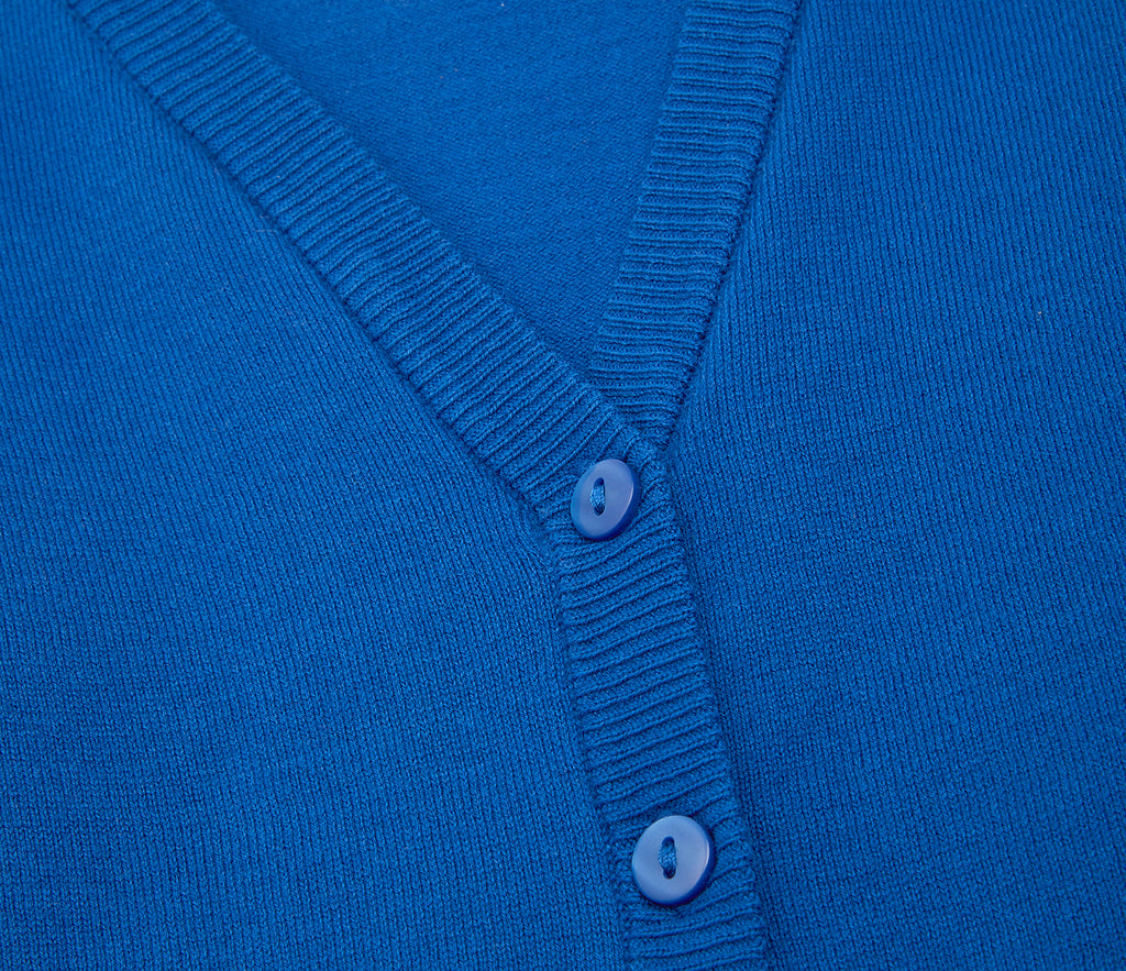 Lightweight Straight Edge Cardigan - Royal Blue