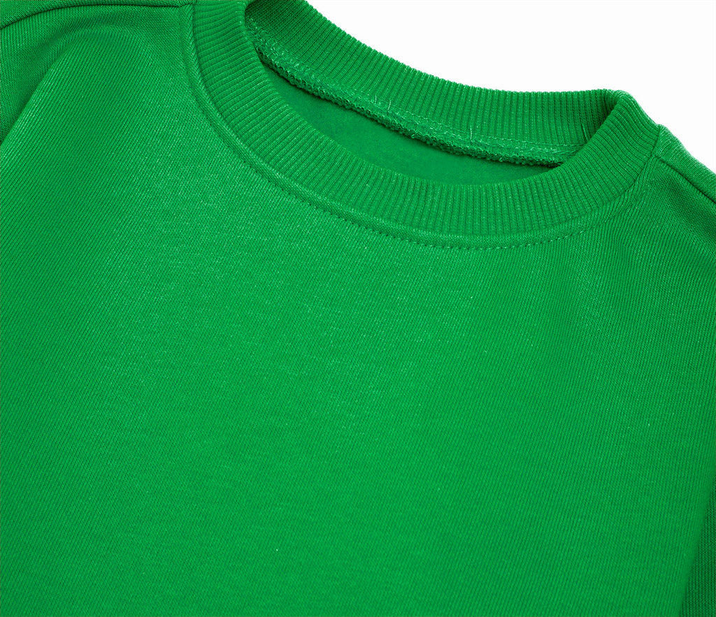 Round Neck Sweatshirt - Emerald Green