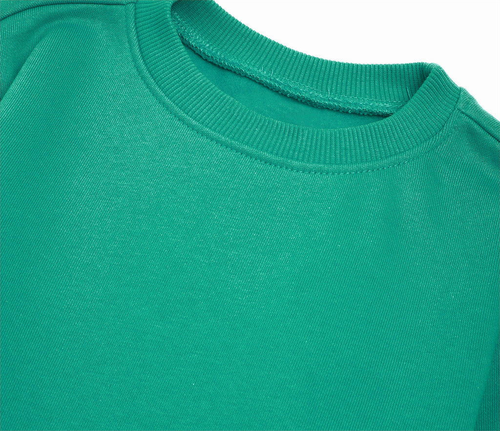 Round Neck Sweatshirt - Jade Green